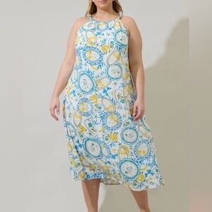 SugarLips NWT Harvest Floral midi dress, 1X